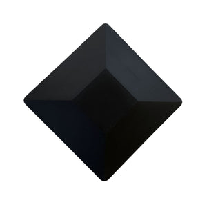 Black Plastic Pyramid Post Cap 6" x 6" Nuvo Iron