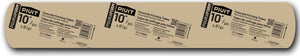 A Stubbe's 10" x 8' Concrete Form Tube, designed for forming concrete columns or piers, with instructions and product info printed on its surface.