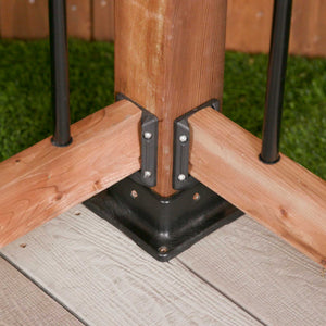 4" x 4" Plastic Post Base Anchor Nuvo Iron