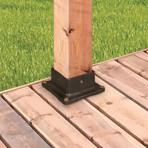 4" x 4" Plastic Post Base Anchor Nuvo Iron