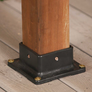 4" x 4" Plastic Post Base Anchor Nuvo Iron