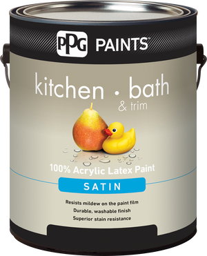PPG KITCHEN & BATH - INTERIOR LATEX PAINT ULTRA-DEEP BASE SATIN 3.78 L