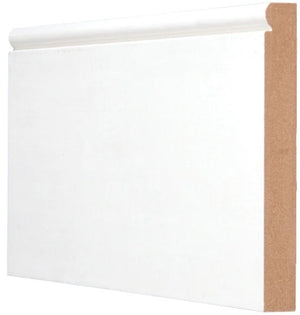 5/8" x 5-1/4" Ultra Light Medium Density Fibreboard Primed Baseboard Moulding, by Linear Foot