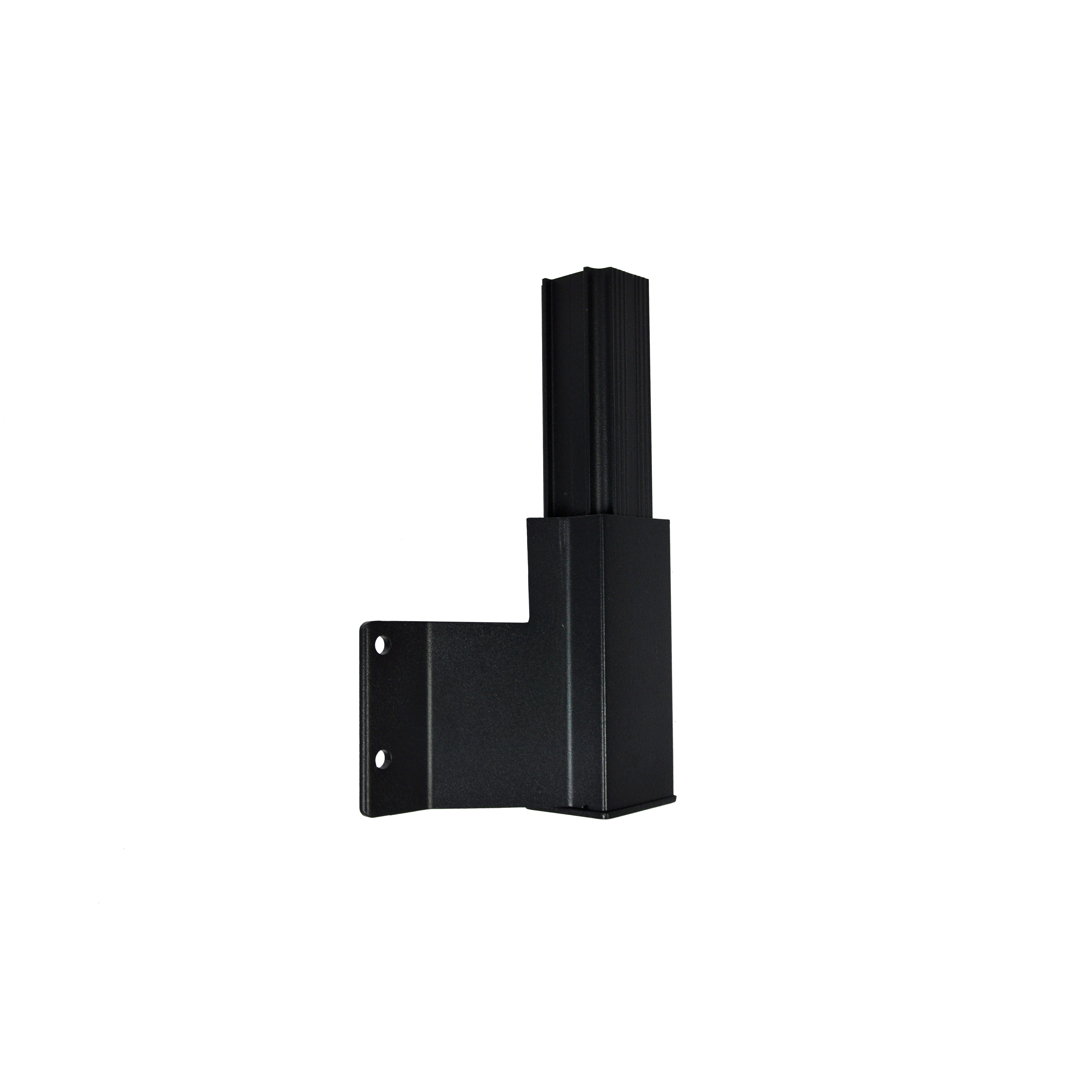 Fascia Mount Corner Bracket, Textured Black