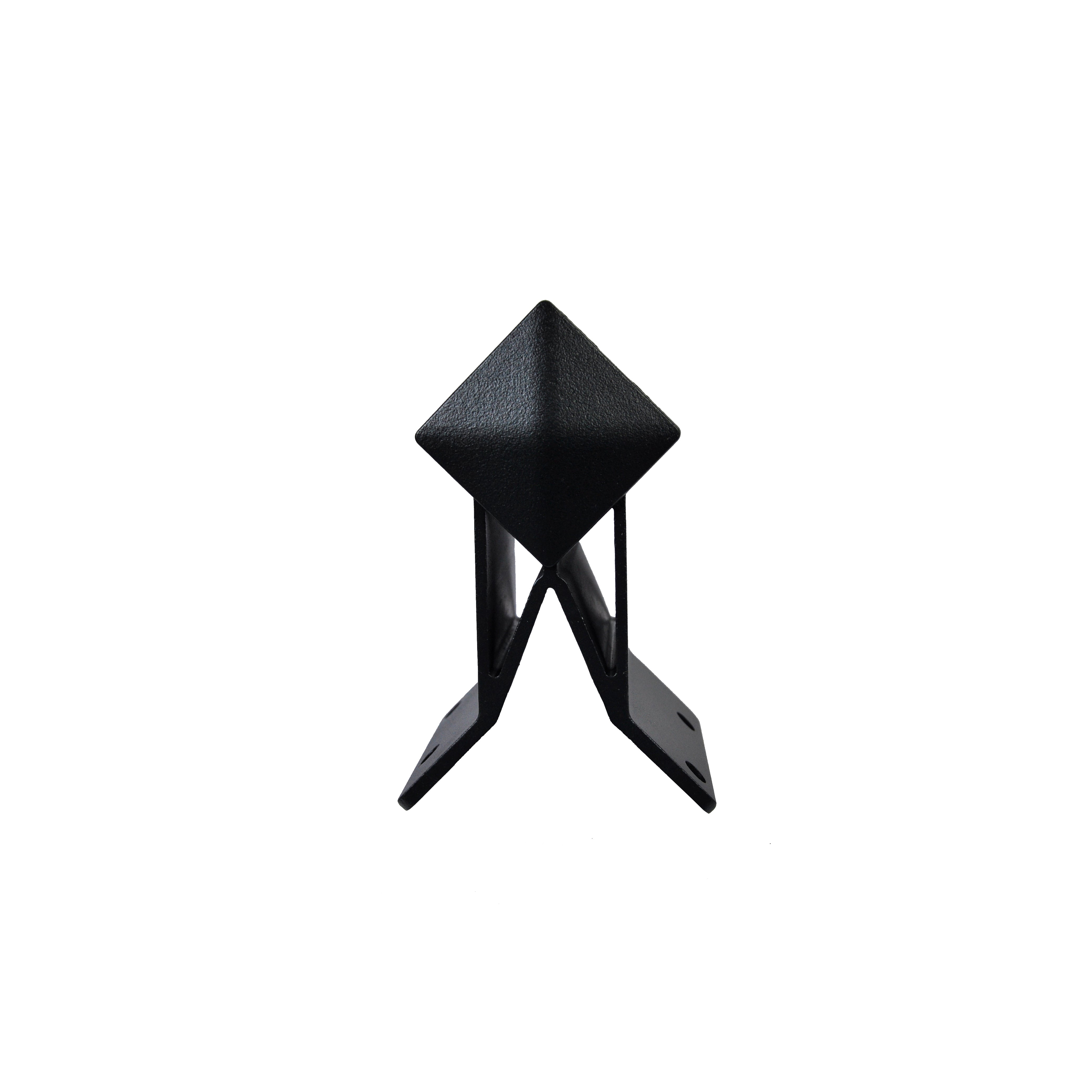 Fascia Mount Corner Bracket, Textured Black