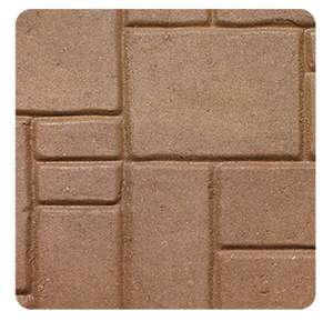 1-1/2"x20"x20" Euro Pattern Patio Stone, Sahara