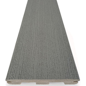1" x 6" x 20' Timbertech Prime Collection Grooved Decking Board, Maritime Gray