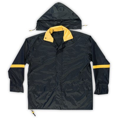 3-Piece Deluxe Nylon Rain Suit, Large