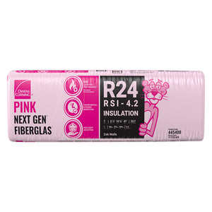 R-24 PINK NEXT GEN FIBERGLAS Insulation 14.75-inch x 47-inch x 5.5-inch (33.7 sq.ft.)