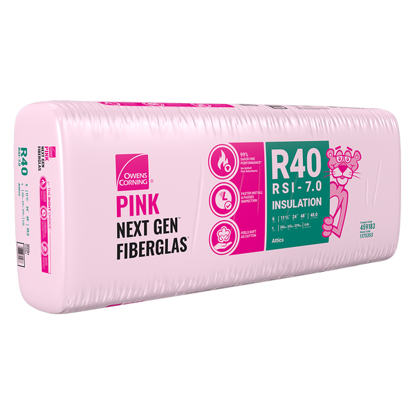 FIR ION ブレスレット by NIPPONFLEX グレー/ピンク R-20 Pink Next Gen Fiberglas Insulation - Steel Stud - 24