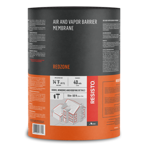 9" Air And Vapor Barrier Membrane Redzone