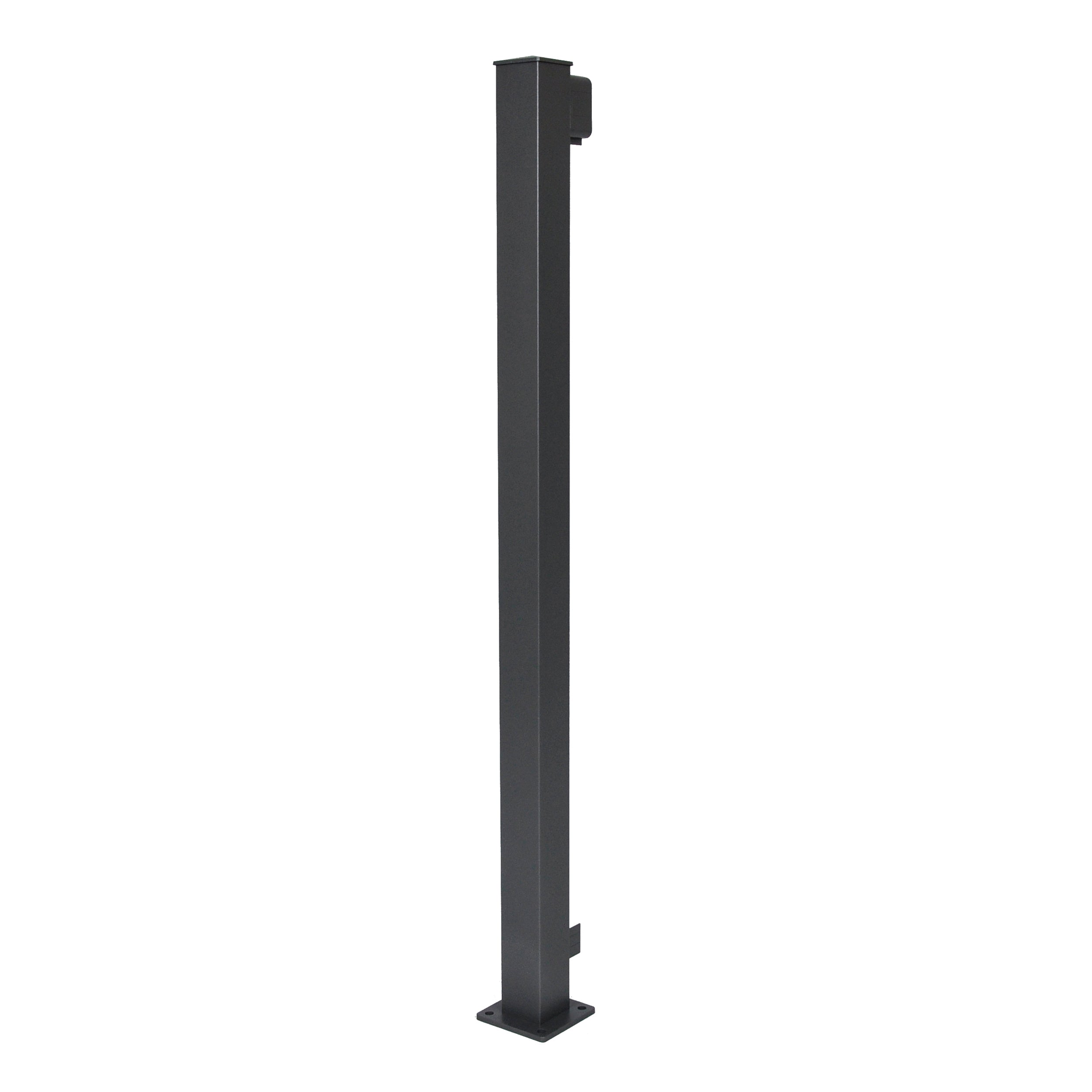 Regal End Post, Titanium Slate (For 42" Height)