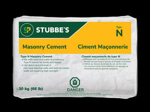 Masonry Cement Type N 30kg Stubbe's Concrete Patch and Repair
