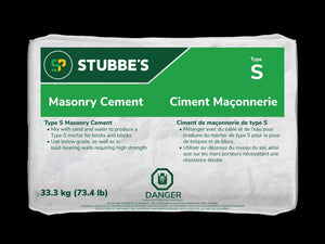 Masonry Cement Type S 33kg Quikrete Canada Holdings Inc Concrete Patch and Repair