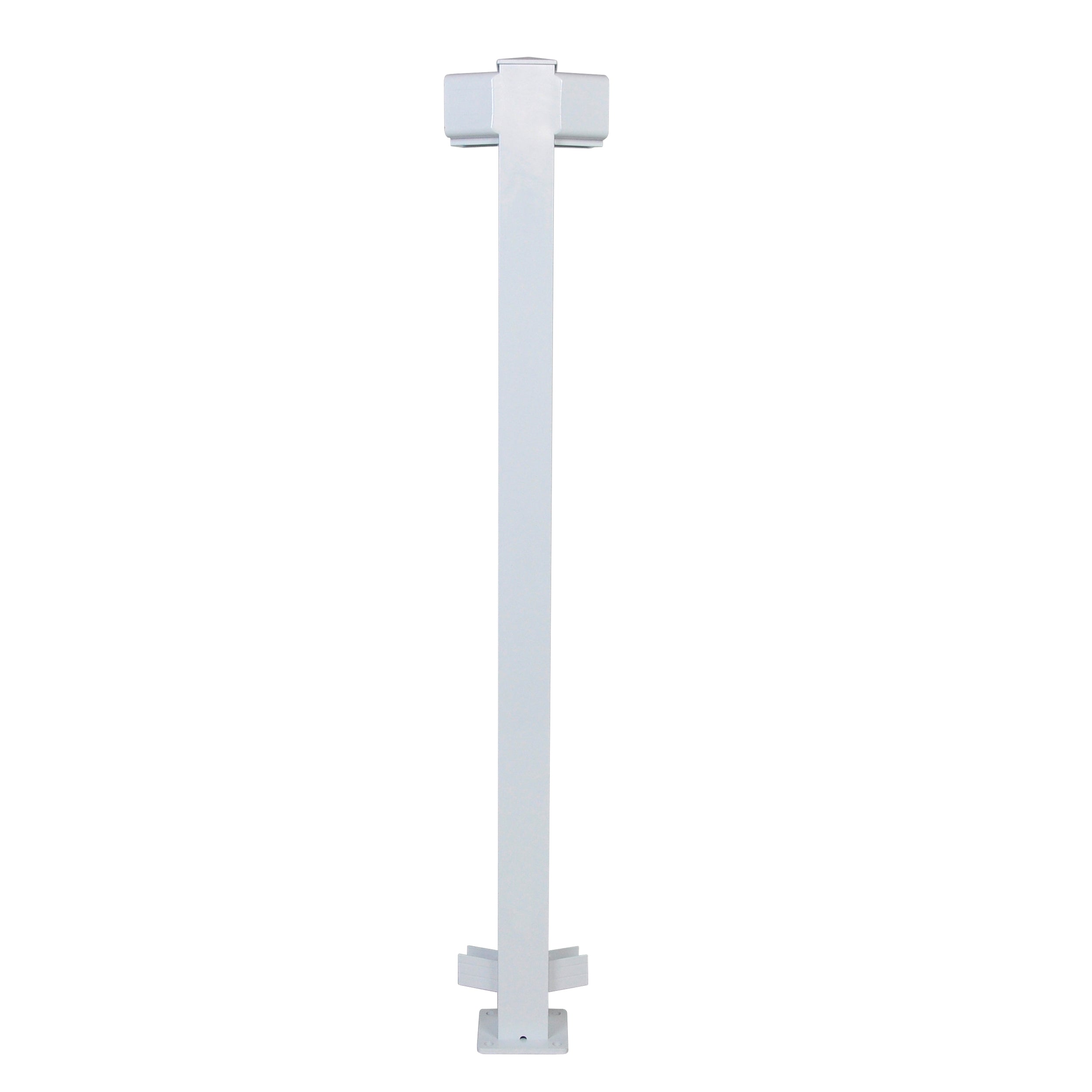 Regal 45° Angle Post, White (For 42" Height)