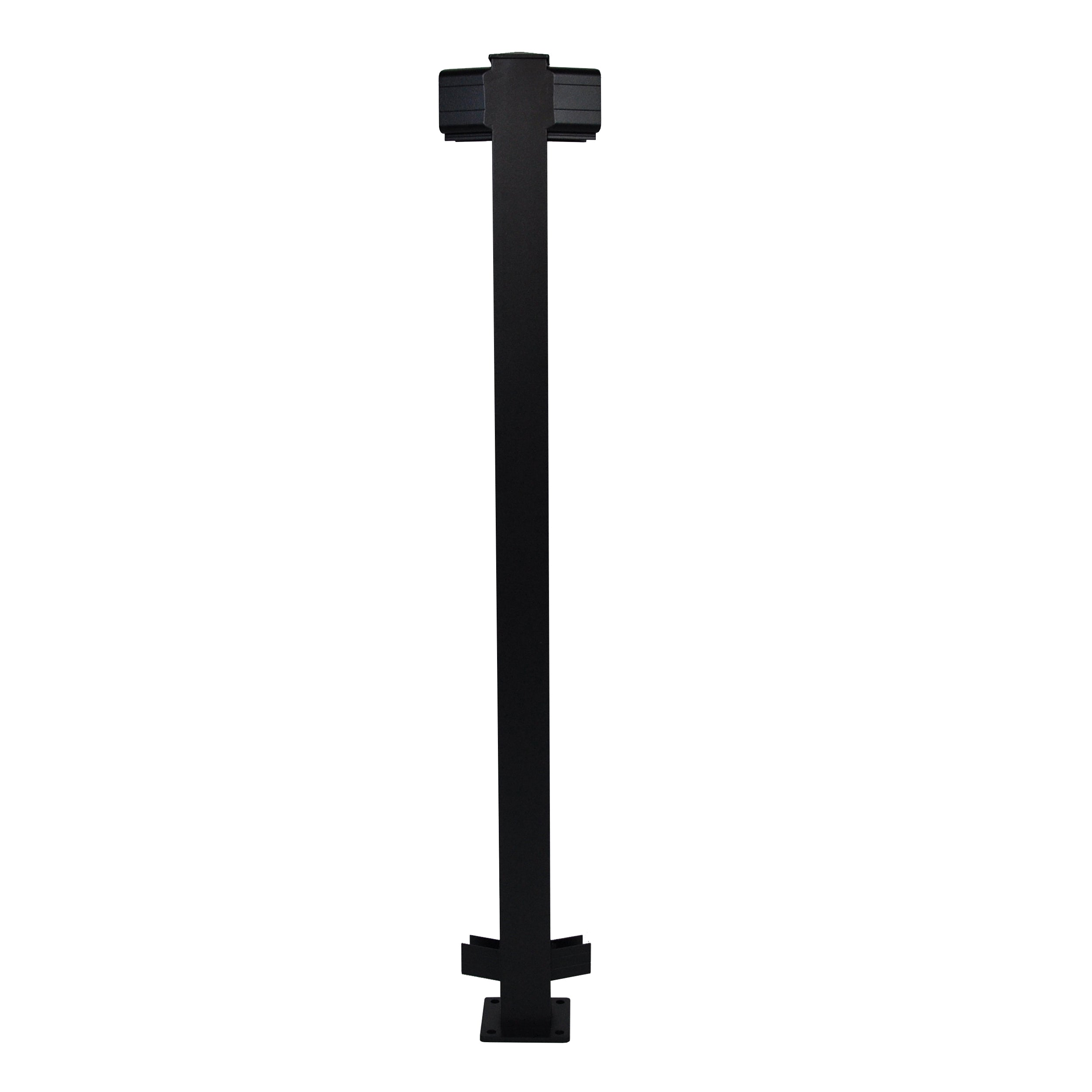 Regal 45° Angle Post, Textured Black (For 42" Height)