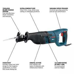 1 In. D-Handle Reciprocating Saw