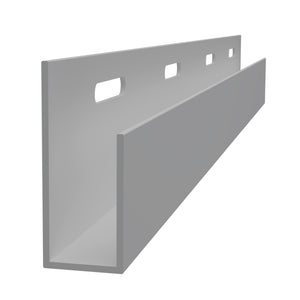 1/2"x1-3/8"x10’ Trusscore PVC J Trim, Grey