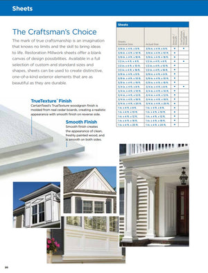 CERTAINTEED 1/2" x 4' x 10' PVC Panel, Smooth