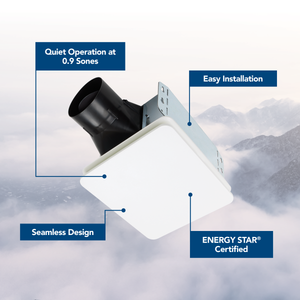 Broan-NuTone® 60CFM, 0.9 sones Fan only E-star Broan Bathroom Fan