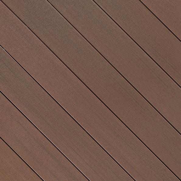 FIBERON PROMENADE GROOVED DECKING RUSSET DUNE  1 in x 6 in x 12 ft