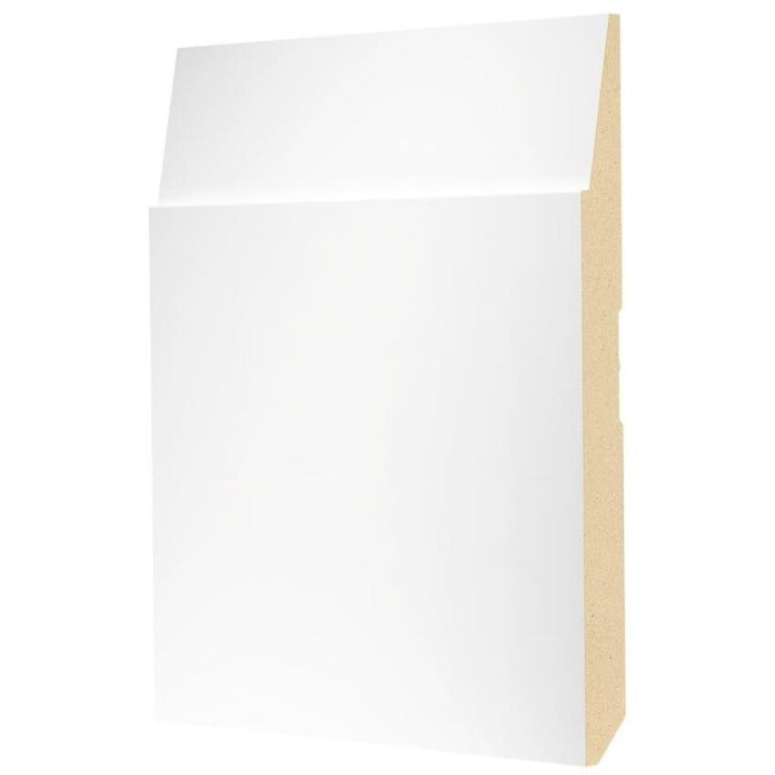 19/32 x 7-1/4" Medium Density Fibreboard Primed Step Baseboard Moulding, by Linear Foot