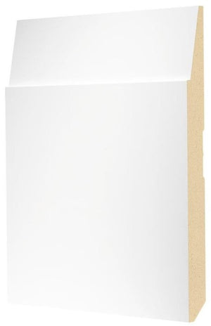 19/32 x 7-1/4" Medium Density Fibreboard Primed Step Baseboard Moulding, by Linear Foot