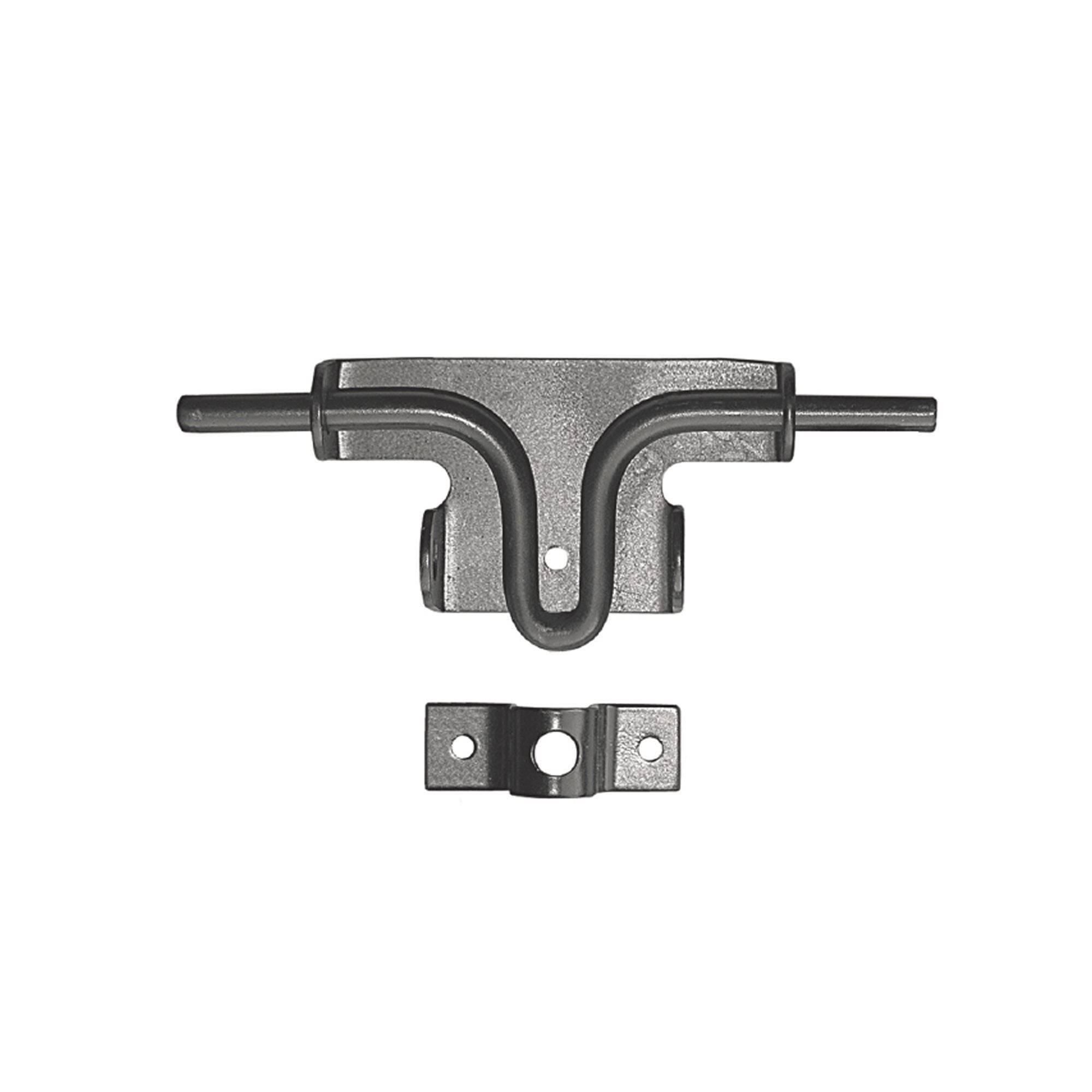 Galvanized Steel Slide Bolt Latch, Black