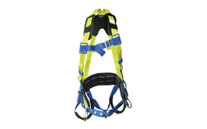 WORKHORSE® Padded Full Body Harness, Yellow, Blue and Black, 1/Each