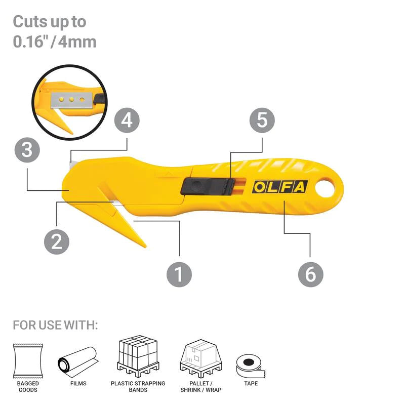 Concealed Blade Safety Knife with Replaceable Blade