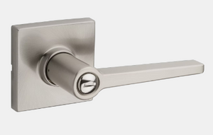 Daylon Lever (Square) -
Bed/Bath - Safelock SATIN NICKEL