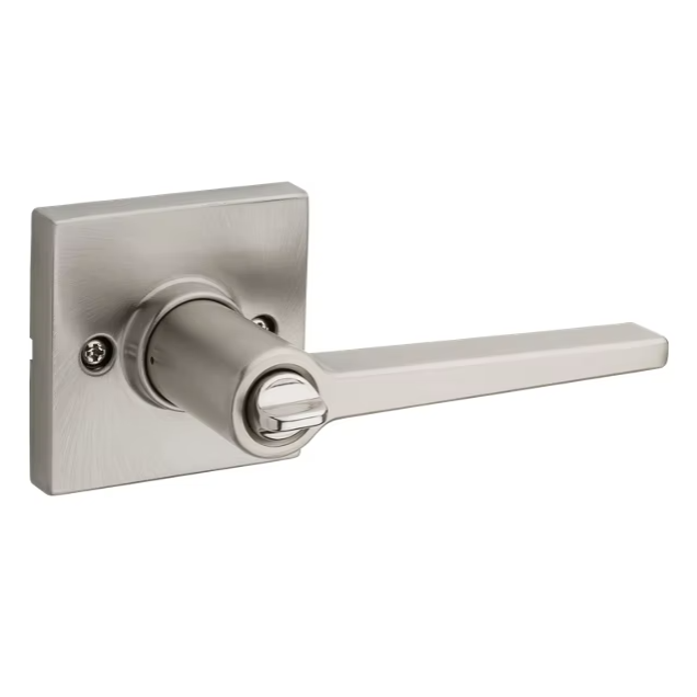 Daylon Lever (Square) -
Bed/Bath - Safelock SATIN NICKEL