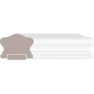 1-5/8" x 2-1/4" x 8' Paint Grade Top Handrail, with Fillet