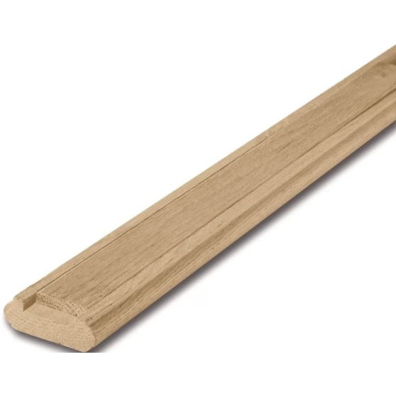 2-1/4" x 6' Oak Shoe Rail, with Fillet