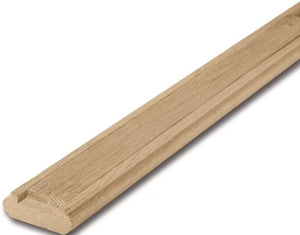 2-1/4"x6' Oak Shoe Rail With Fillet