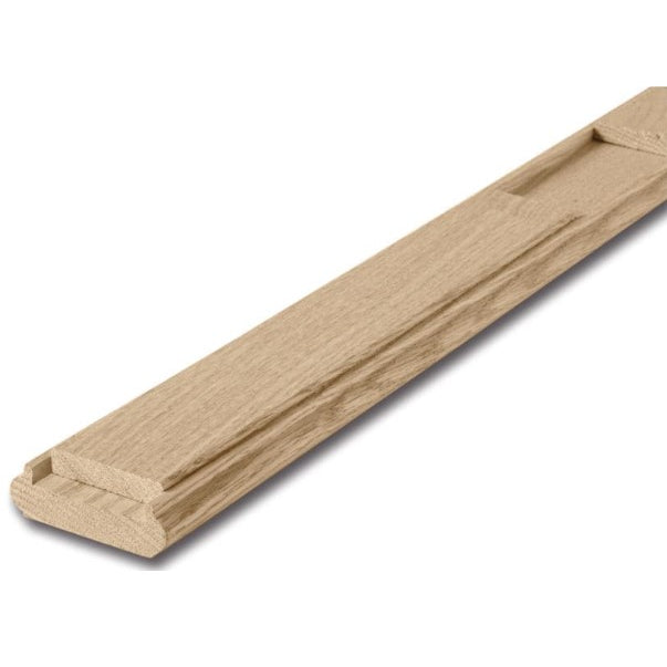 2-1/2"x8' Oak Shoe Rail, with Fillet