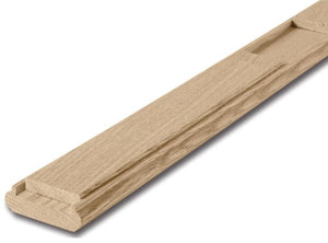 2-1/2"x8' Oak Shoe Rail, with Fillet