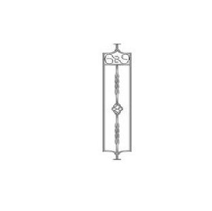 3/8"x6"x35" Wrought Iron Panel Hallway Baluster