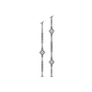 1/2"x1/2"x40" Stairway Basket Wrought Iron Baluster