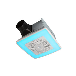 Broan-NuTone 110 CFM, 1.5 Sones ChromaComfort™ w/ Sensonic™  Bluetooth® Speaker Broan Bathroom Fan