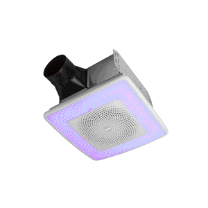 Broan-NuTone 110 CFM, 1.5 Sones ChromaComfort™ w/ Sensonic™  Bluetooth® Speaker Broan Bathroom Fan