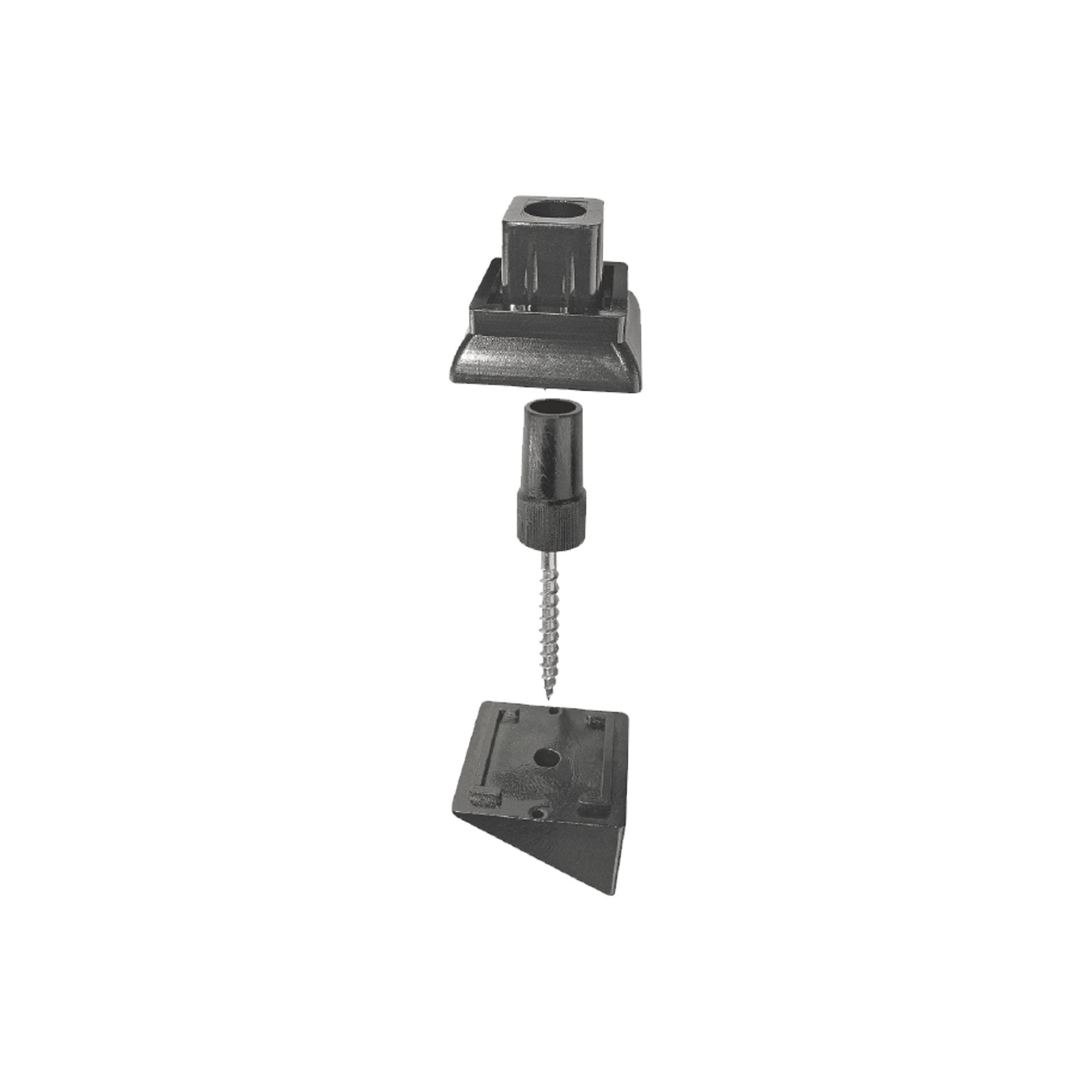 Surface Mount Square Stair Rail Connectors (20 Pack)