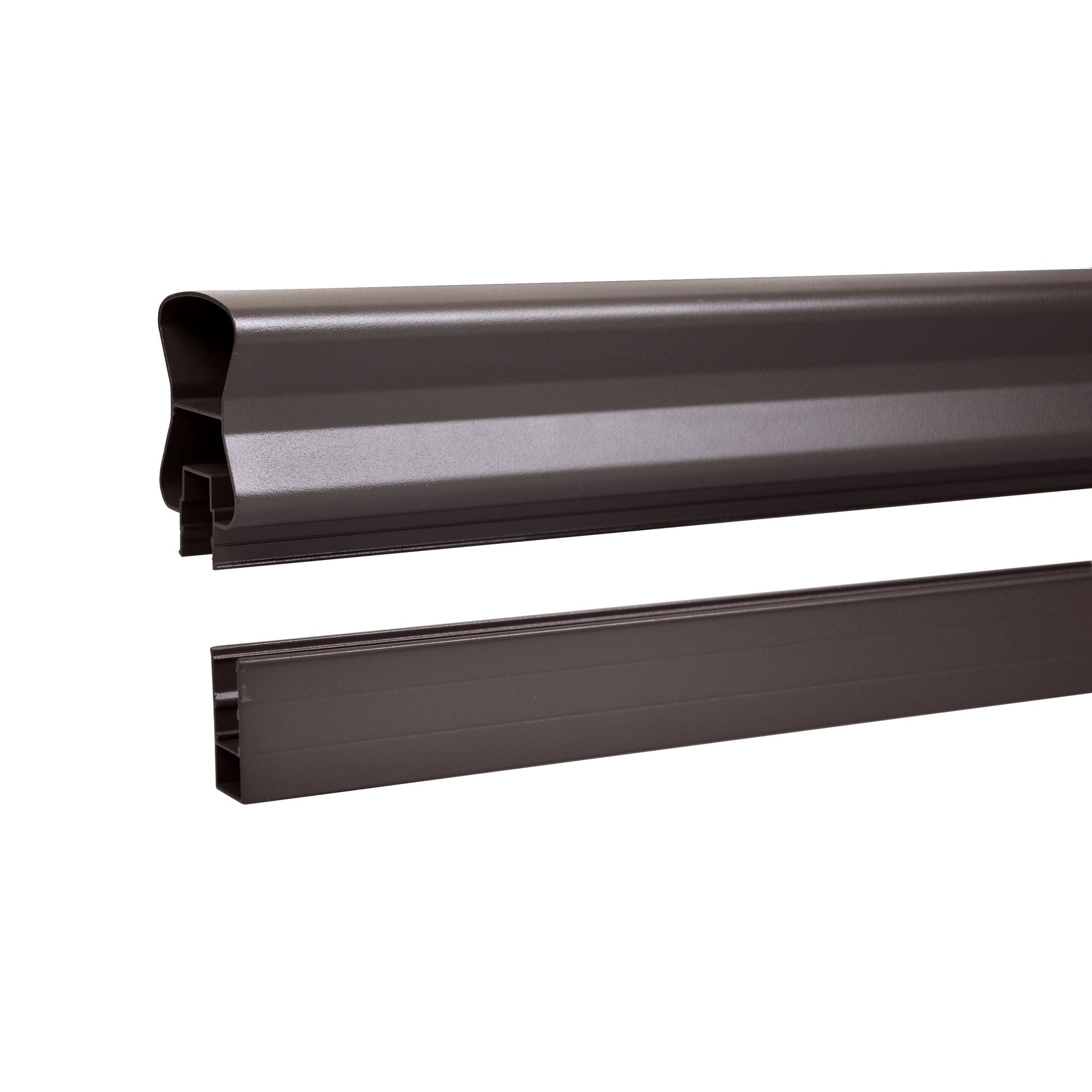 6' Top & Bottom Stair Rail, Textured Black