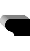 1-1/8" x 1-11/16" x 8' Medium Density Fibreboard Primed Stool