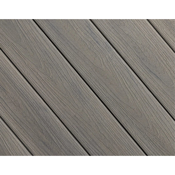 1" x 6" x 20' Fiberon Concordia Grooved Decking, Seaside Mist