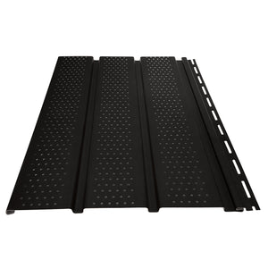 Soffit T4 Center Vent Perforated, Black
