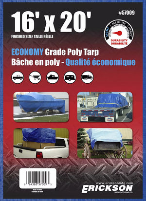 16'x20' All Purpose Tarp, Blue