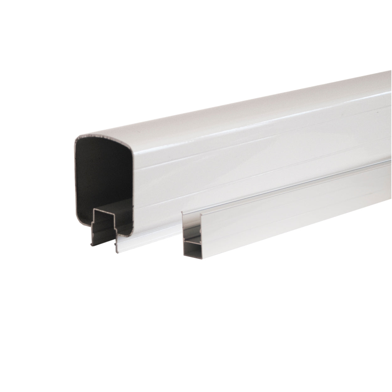 10' Top & Bottom Rail, White