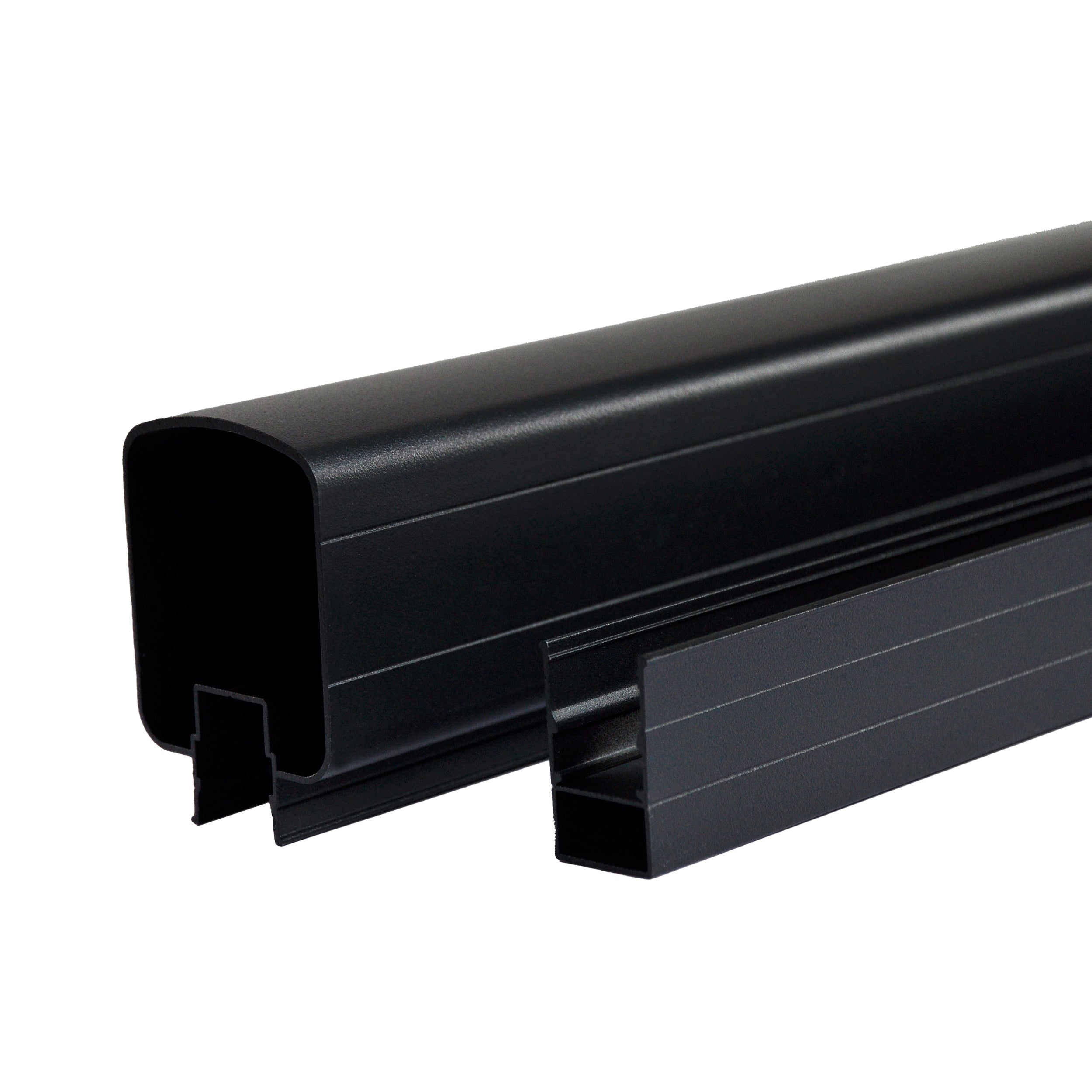 8' Top & Bottom Rail, Textured Black