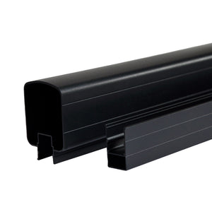Regal 12' Top & Bottom Rail, Textured Black